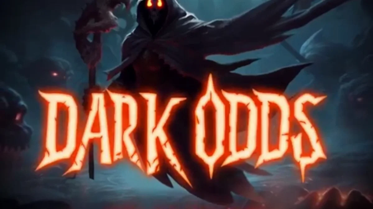 Tampilan visual slot Dark Odds dengan tema horor